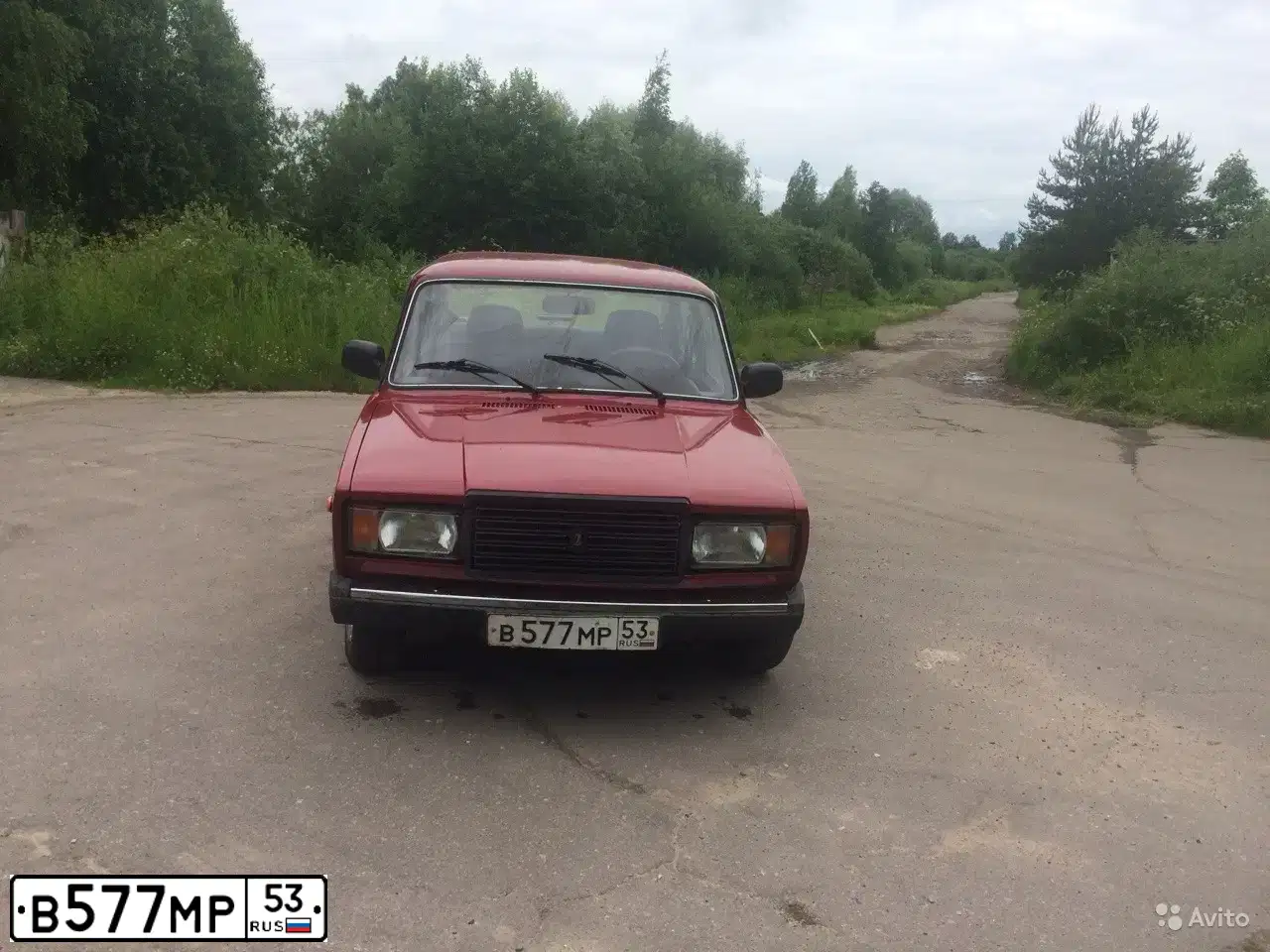Фото автомобиля LADA 2107, 2008 — госномер К325СН53. Цвет: ВИШНЕВЫЙ