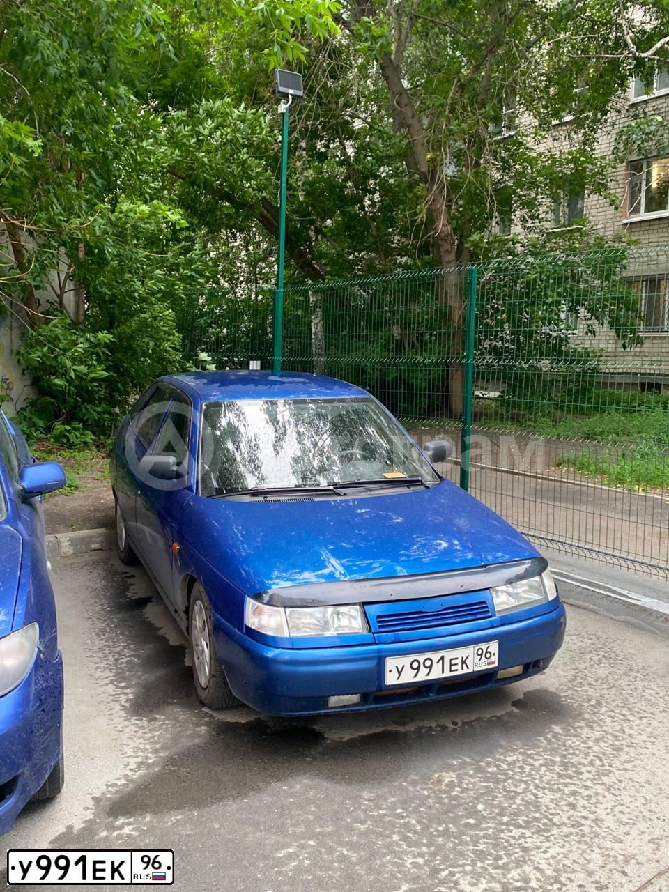 Фото автомобиля LADA 2112 LADA, 2007 — госномер У991ЕК96. Цвет: синий