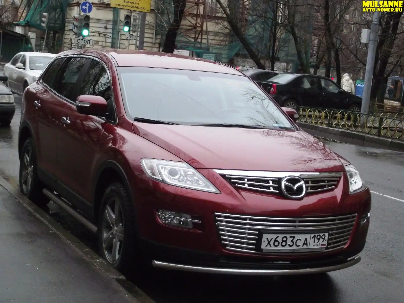 Фото автомобиля MAZDA CX-9, 2008 — госномер Х320ЕН750. Цвет: КРАСНЫЙ