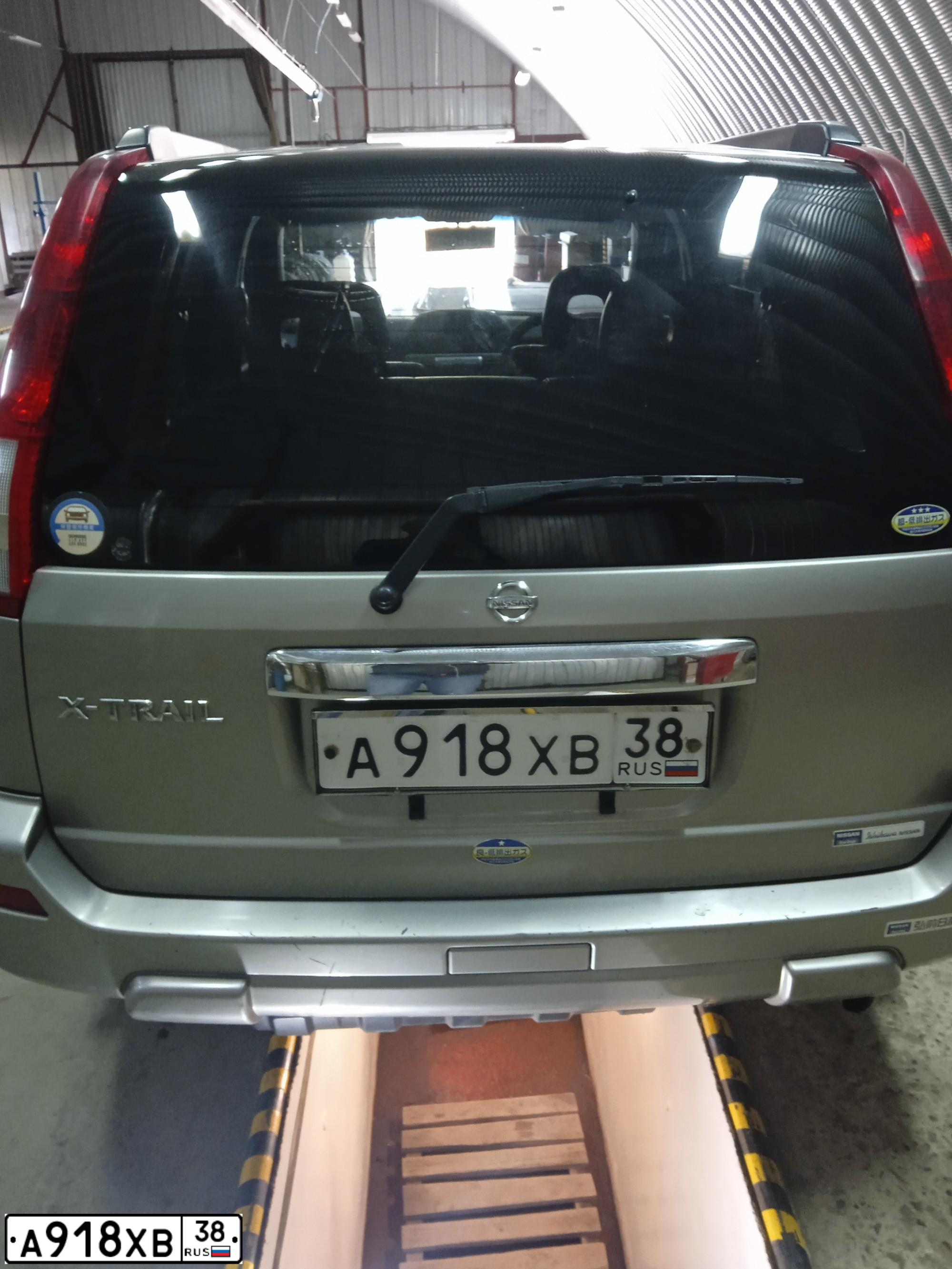 Фото автомобиля NISSAN X-TRAIL, 2002 — госномер А918ХВ38