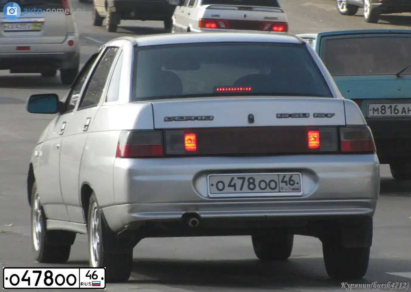 Фото автомобиля LADA 2110, 2002 — госномер О478ОО46. Цвет: СВЕТЛО-СЕРЕБРИСТЫЙ МЕТАЛЛИК