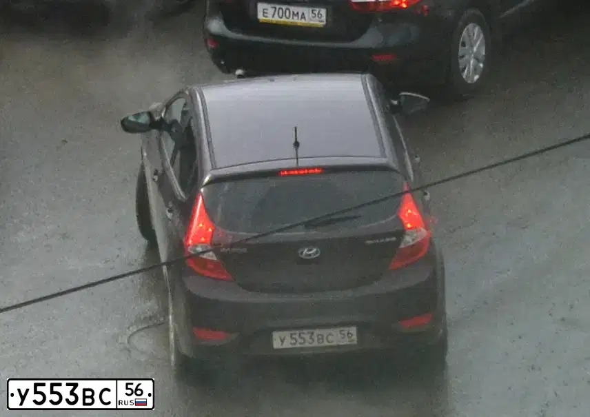 Фото автомобиля HYUNDAI SOLARIS, 2013 — госномер У553ВС56. Цвет: ФИОЛЕТОВЫЙ