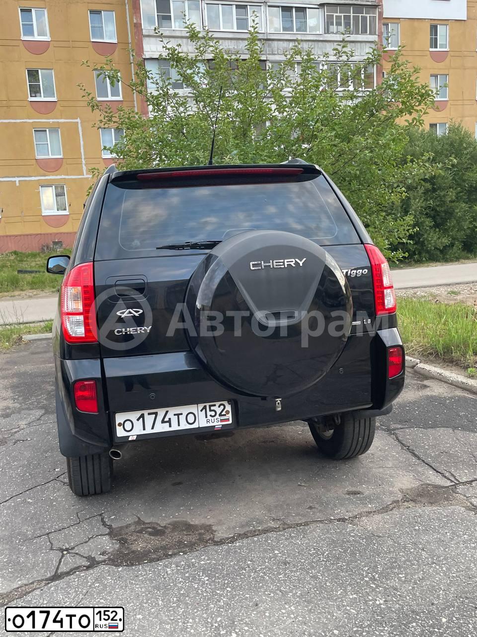 Фото автомобиля CHERY TIGGO, 2014 — госномер О174ТО152. Цвет: ЧЕРНЫЙ