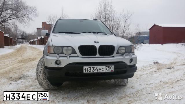 Фото автомобиля BMW X5, 2000 — госномер Х080МВ136. Цвет: Серебристый