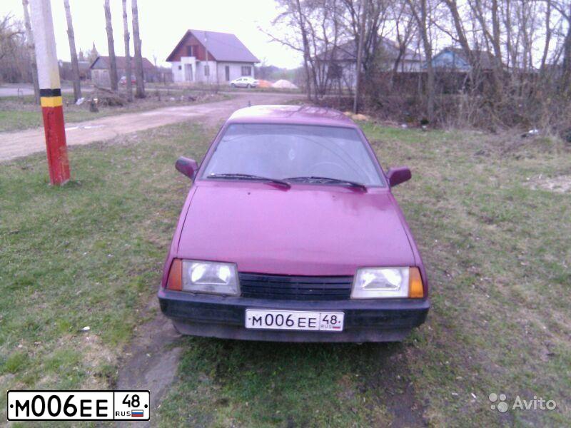 Фото автомобиля LADA 2109 SAMARA, 1996 — госномер М006ЕЕ48. Цвет: ГРАНАТ
