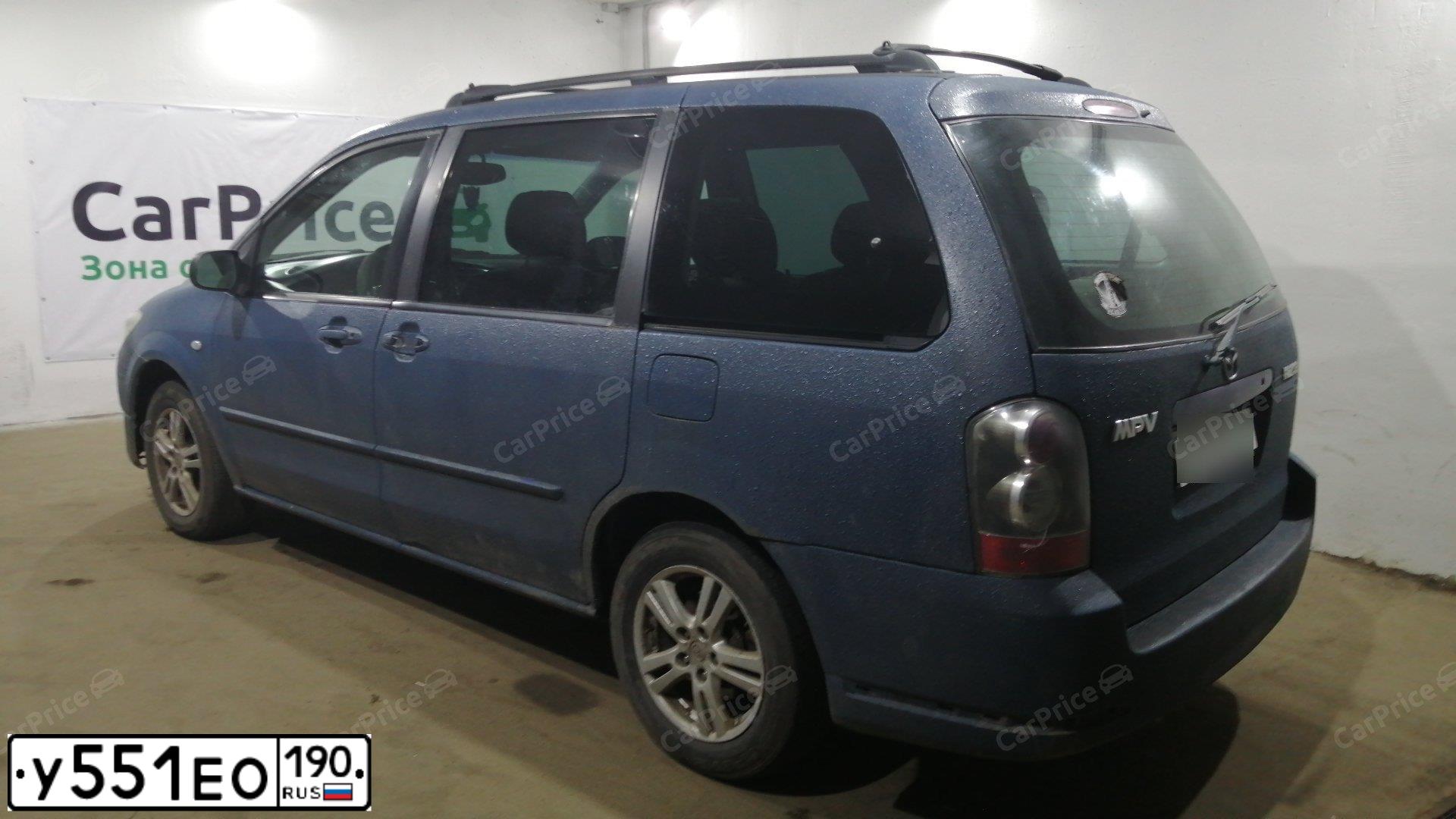 Фото автомобиля MAZDA MPV, 2004 — госномер В445СТ69. Цвет: синий