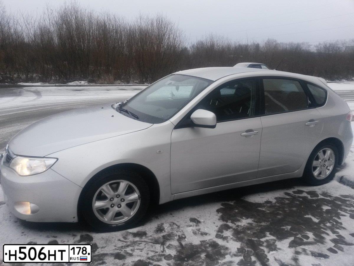 Фото автомобиля SUBARU IMPREZA, 2007 — госномер Н506НТ178. Цвет: синий