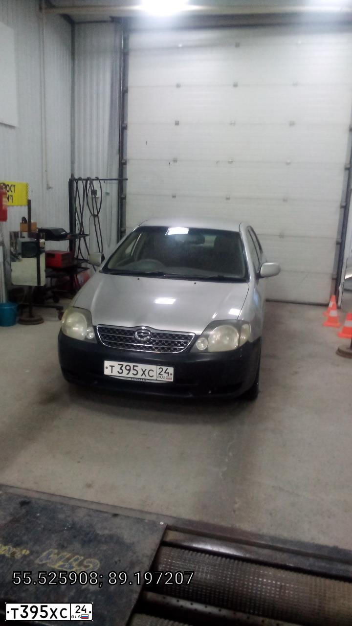 Фото автомобиля TOYOTA COROLLA, 2001 — госномер Т395ХС24