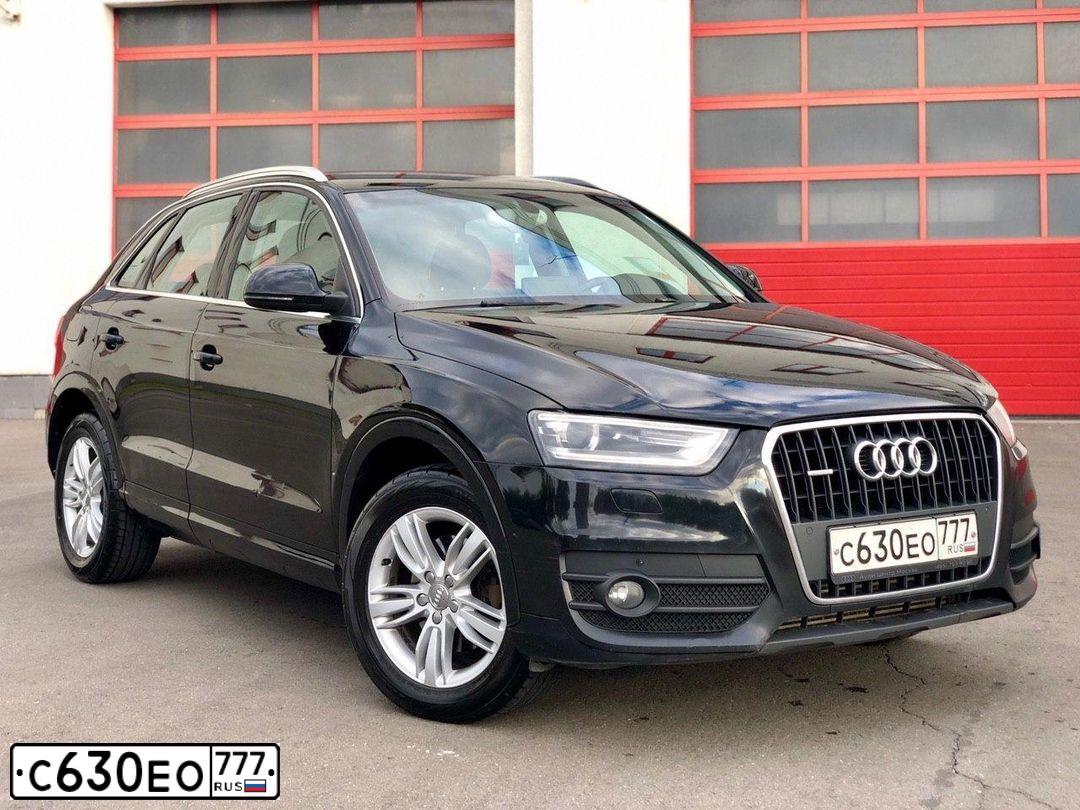 Фото автомобиля AUDI Q3, 2012 — госномер О507ЕТ29. Цвет: ЧЕРНЫЙ