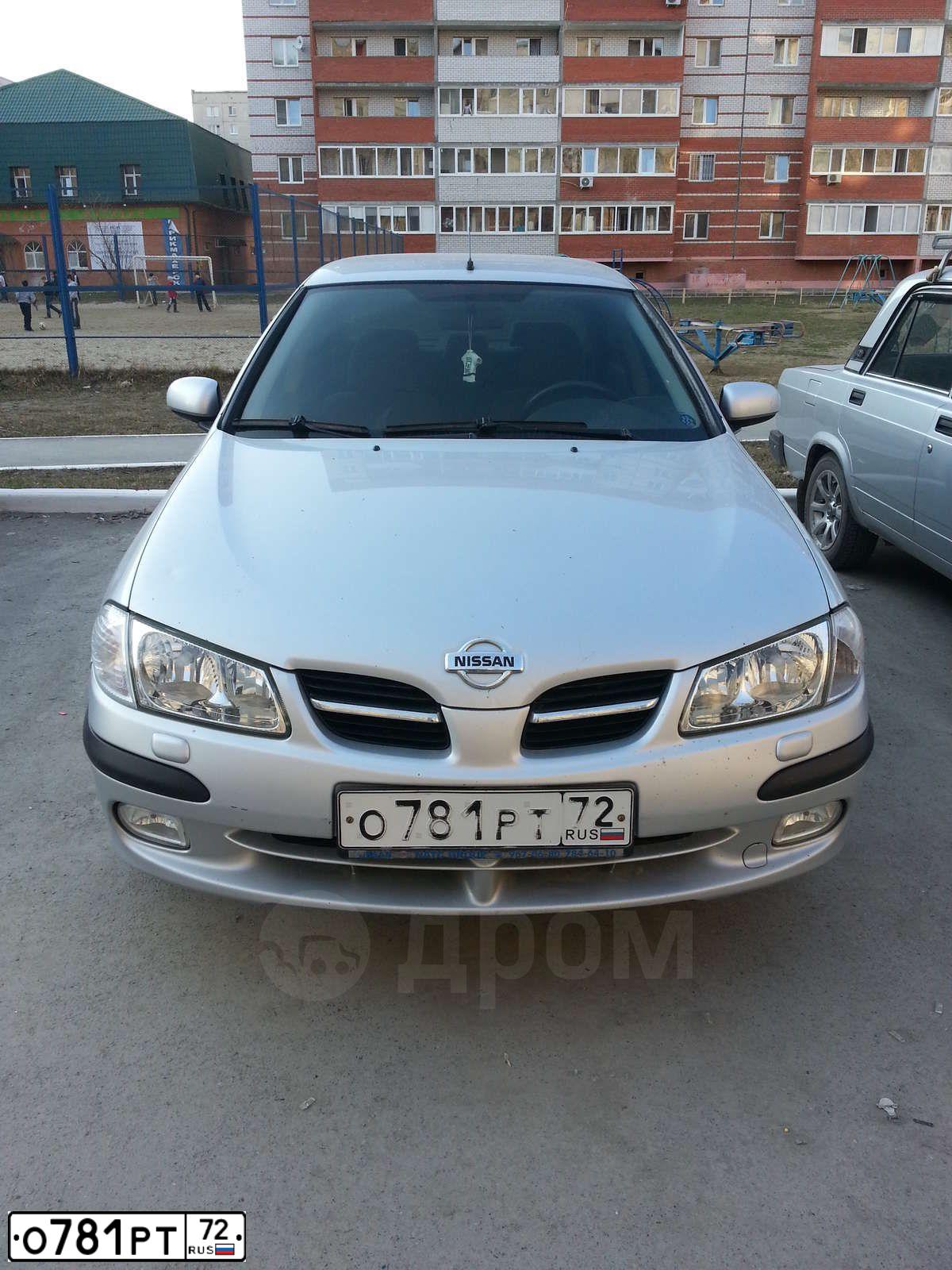 Фото автомобиля NISSAN ALMERA, 2001 — госномер С924УО55. Цвет: серебристый