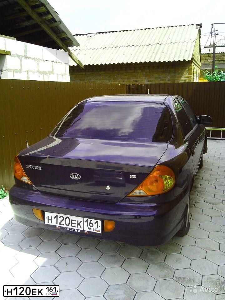 Фото автомобиля KIA SPECTRA, 2008 — госномер Е249РУ193. Цвет: Темно-синий