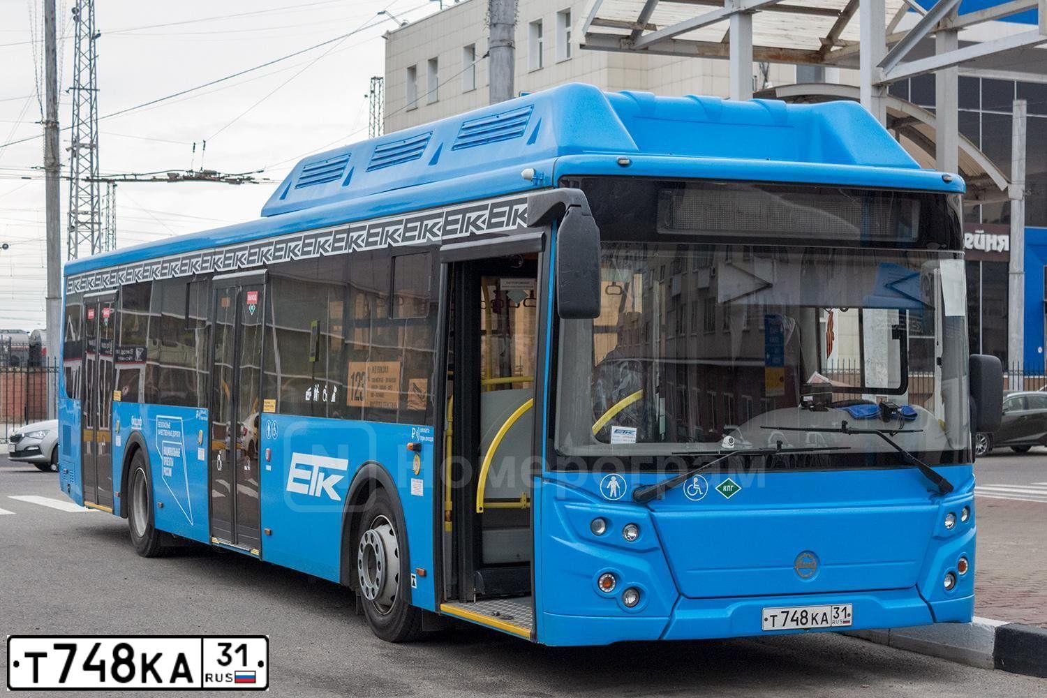 Фото автомобиля LIAZ 5292, 2020 — госномер Т748КА31. Цвет: синий