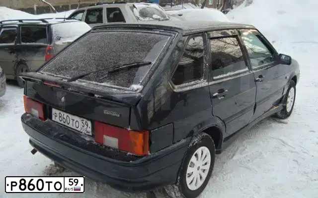 Фото автомобиля LADA 2114 SAMARA, 2008 — госномер Р860ТО59. Цвет: графитовый металлик