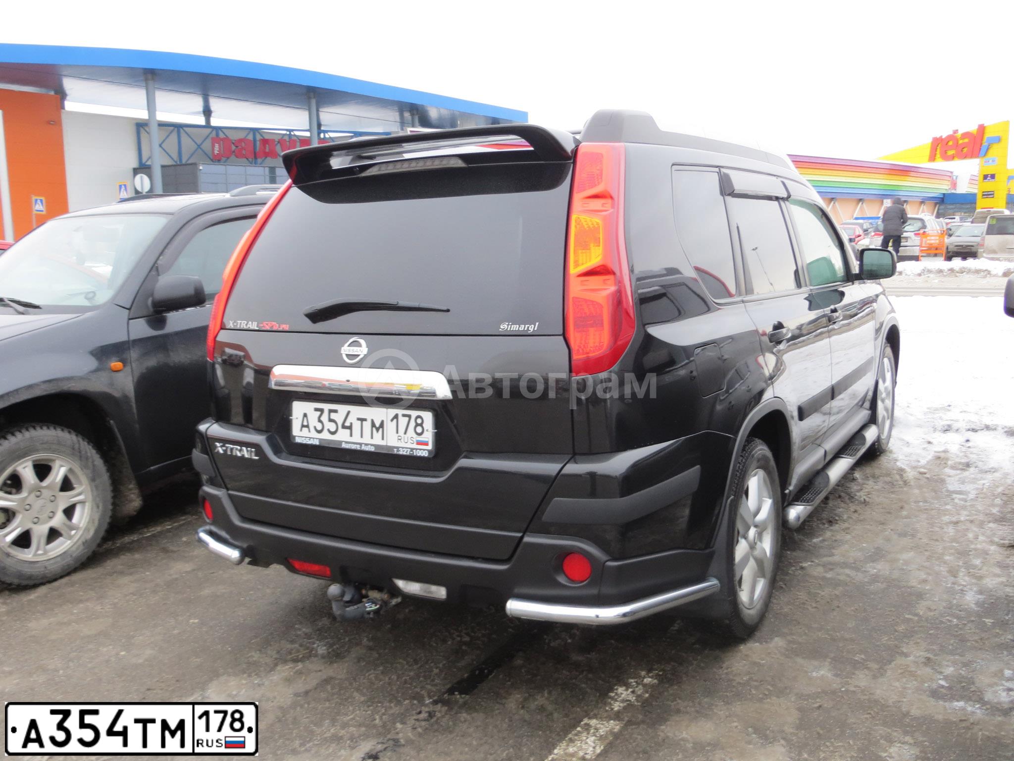 Фото автомобиля NISSAN X-TRAIL, 2008 — госномер Р808ВО31. Цвет: ЧЕРНЫЙ
