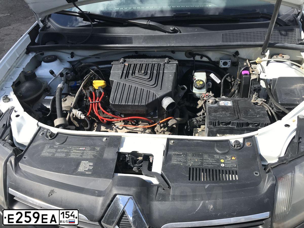 Фото автомобиля RENAULT LOGAN, 2016 — госномер К952АВ122. Цвет: Белый