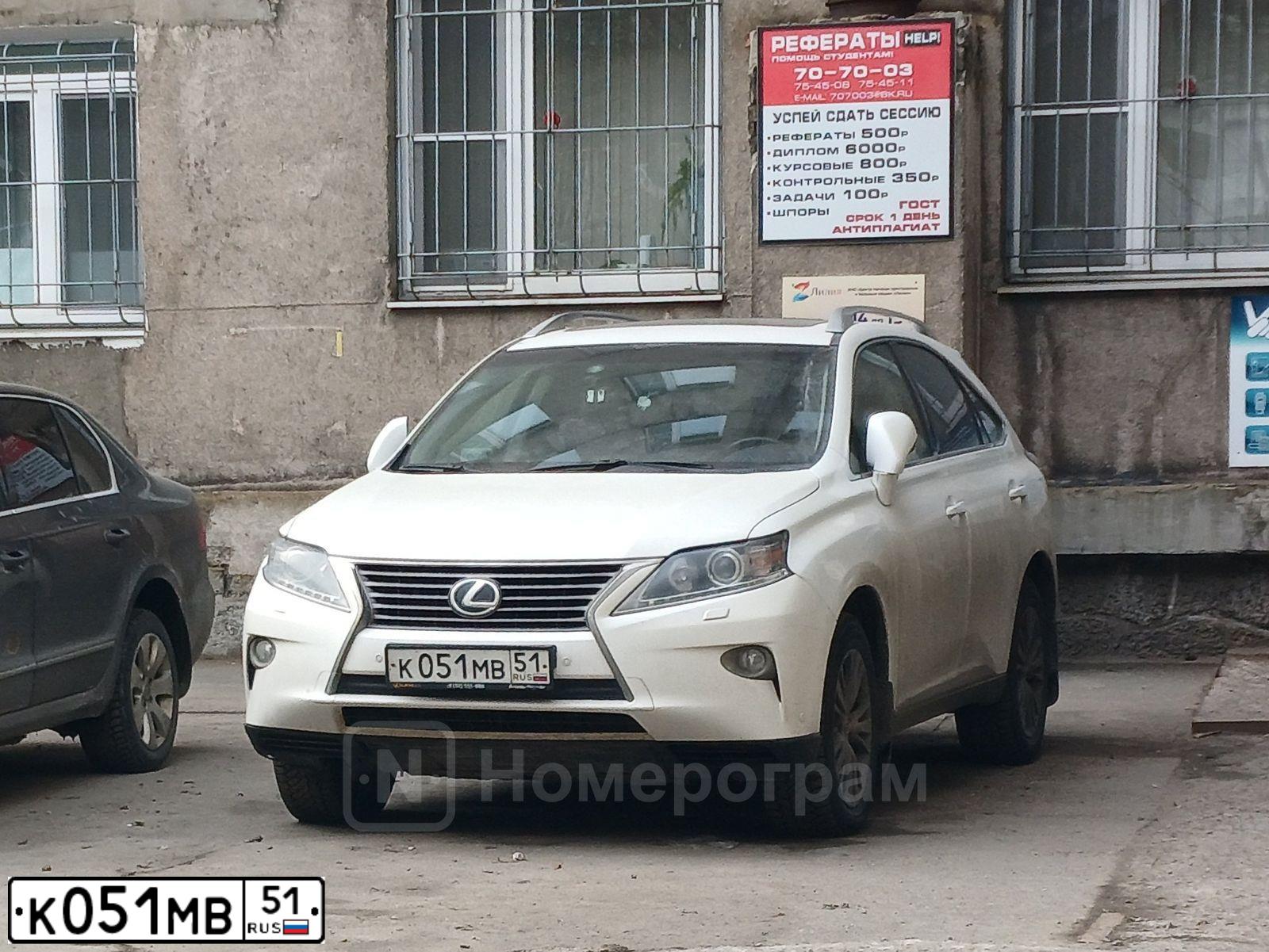 Фото автомобиля SUBARU OUTBACK, 2010 — госномер К051МВ51. Цвет: СЕРЕБРИСТЫЙ