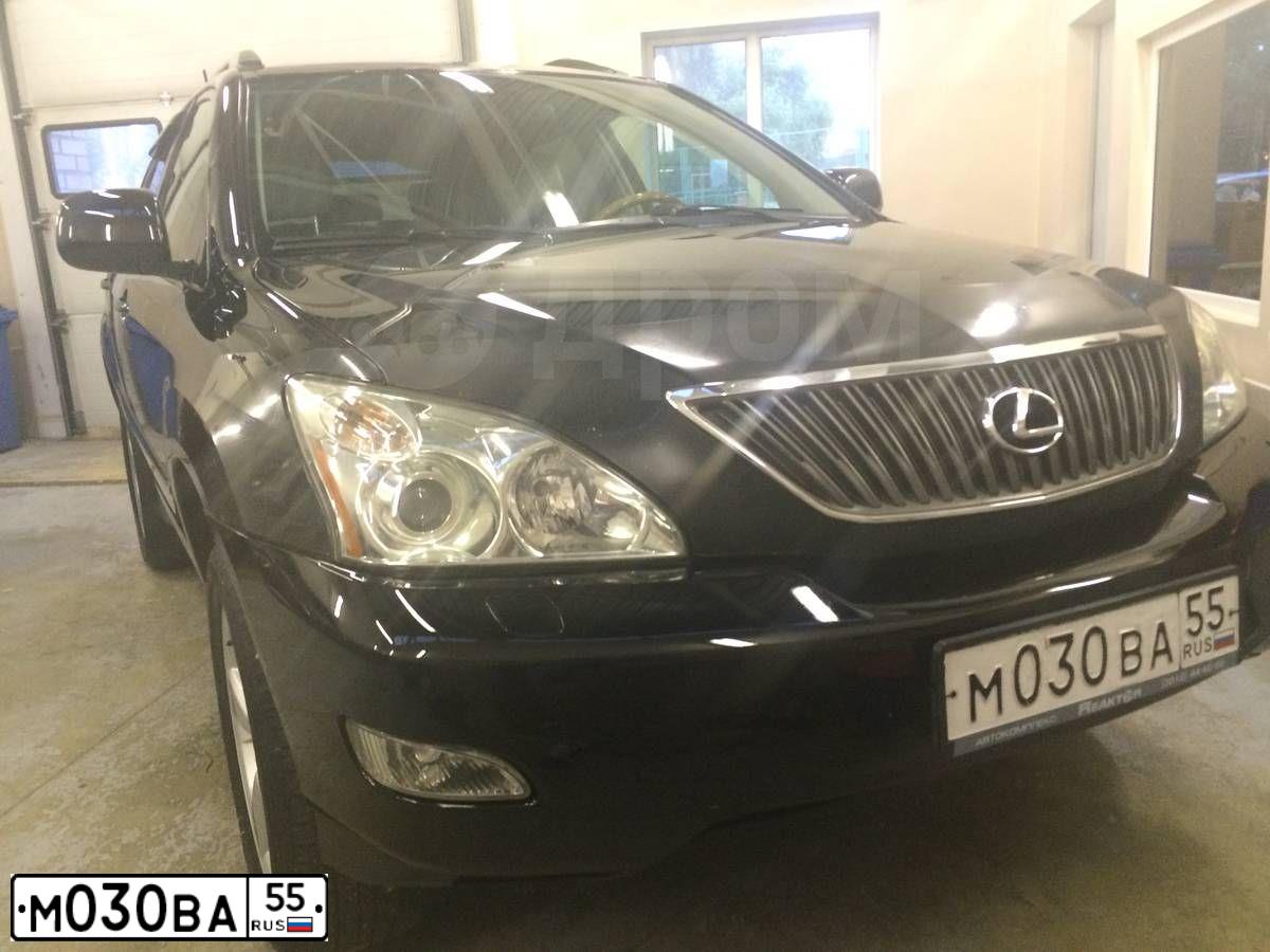 Фото автомобиля LEXUS RX, 2003 — госномер М030ВА55. Цвет: ЧЕРНЫЙ
