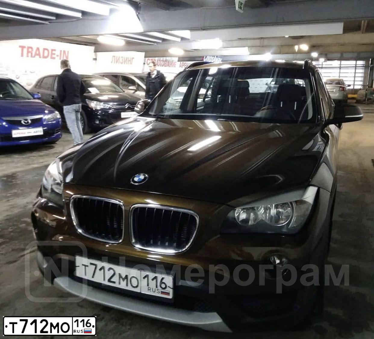 Фото автомобиля BMW X1, 2013 — госномер В779ТР43. Цвет: Коричневый