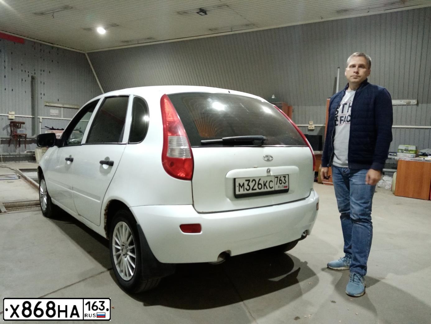 Фото автомобиля LADA 1119 KALINA, 2009 — госномер А776РВ163. Цвет: Белый