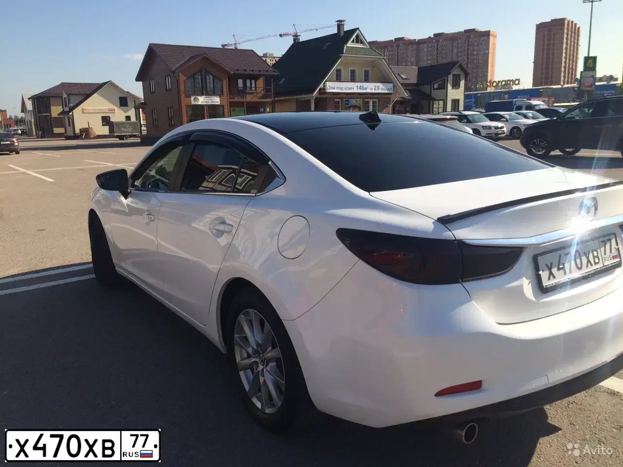 Фото автомобиля MAZDA 6, 2013 — госномер Х470ХВ77. Цвет: Белый