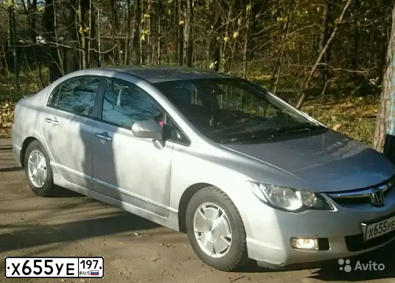 Фото автомобиля HONDA CIVIC, 2008 — госномер Т659СК123. Цвет: Серебристый