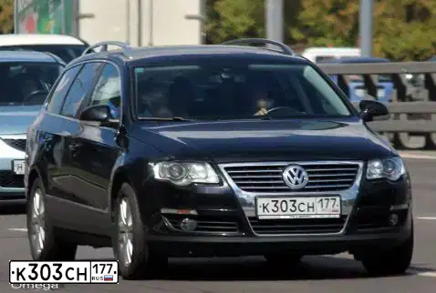 Фото автомобиля VOLKSWAGEN PASSAT, 2007 — госномер К303СН177. Цвет: ЧЕРНЫЙ