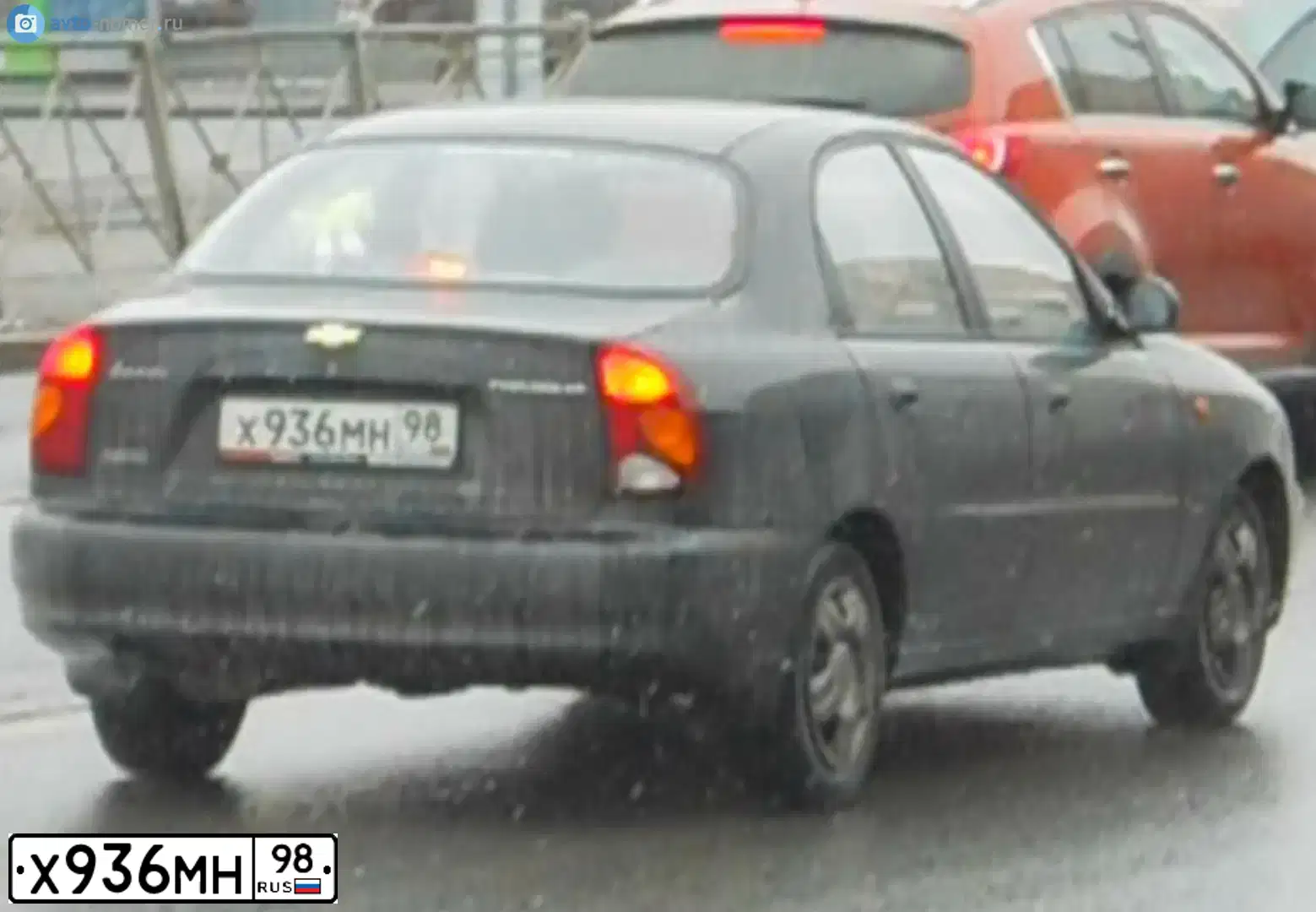 Фото автомобиля ZAZ LANOS, 2008 — госномер Р550РК47. Цвет: ЧЕРНЫЙ