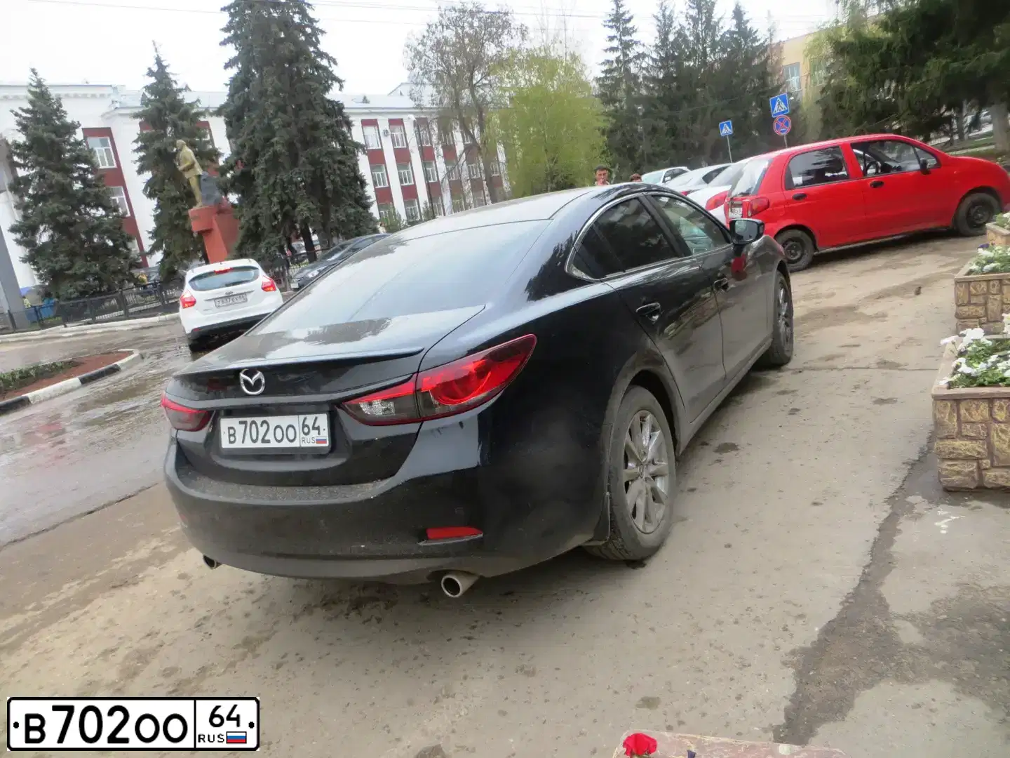 Фото автомобиля VAZ ВАЗ21074, 2003 — госномер В702ОО64. Цвет: СИНИЙ