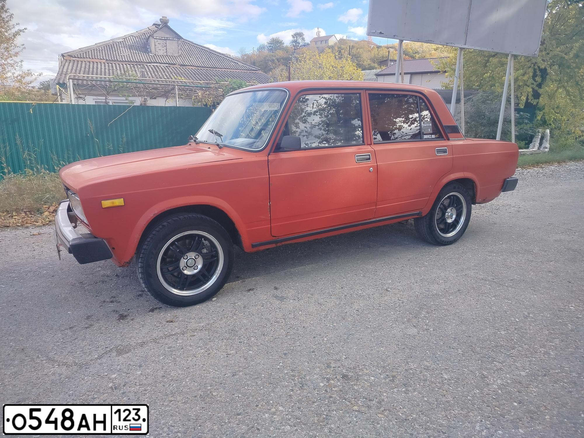 Фото автомобиля LADA 2105, 1992 — госномер Х903РВ193. Цвет: Красный