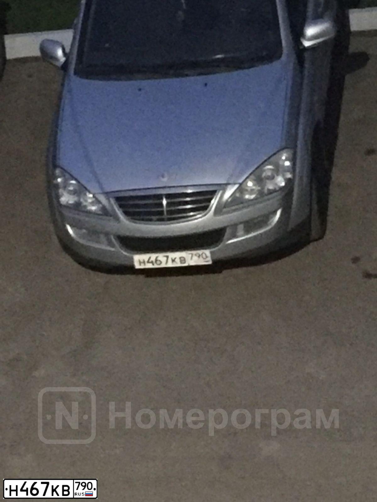Фото автомобиля SSANGYONG KYRON, 2011 — госномер Н467КВ790. Цвет: СЕРЕБРИСТЫЙ
