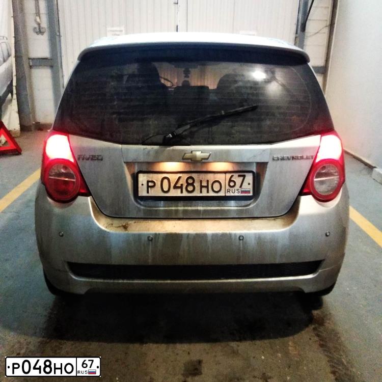 Фото автомобиля CHEVROLET AVEO, 2008 — госномер О251СА32. Цвет: Серебристый