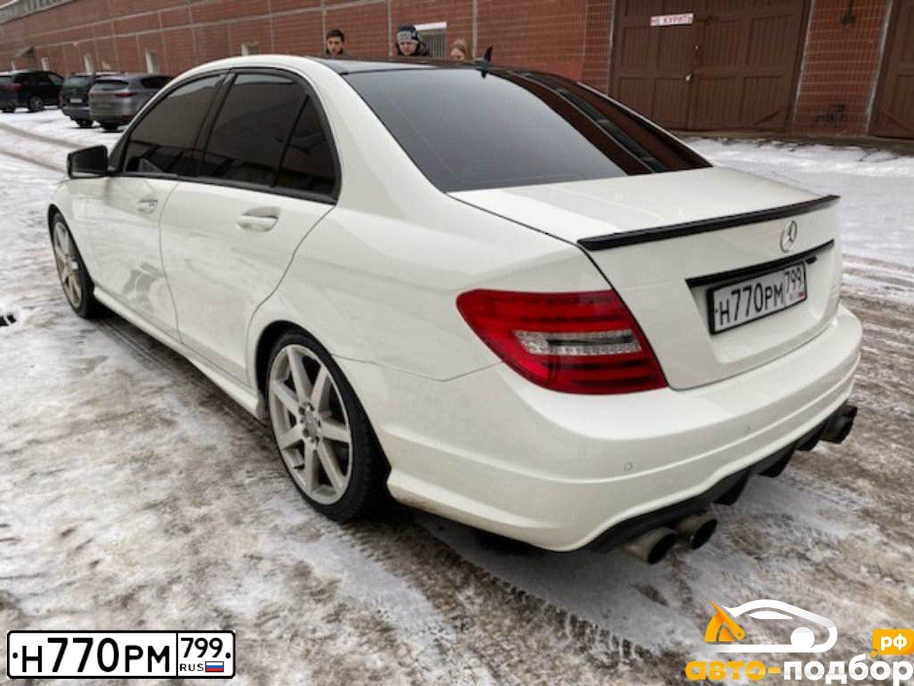 Фото автомобиля MERCEDES C-KLASSE, 2011 — госномер Н770РМ799. Цвет: Белый