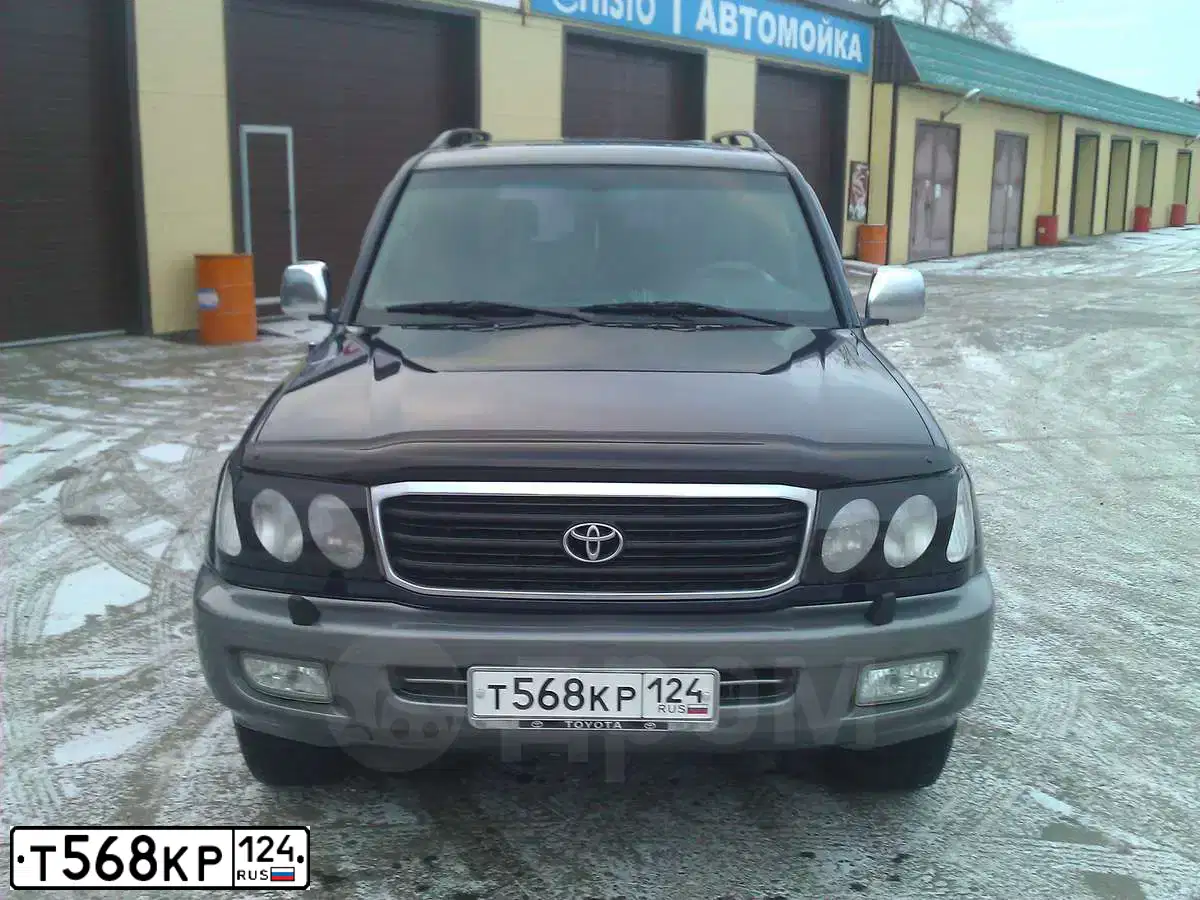 Фото автомобиля TOYOTA LANDCRUISER, 2000 — госномер О039ВЕ138. Цвет: СИНИЙ