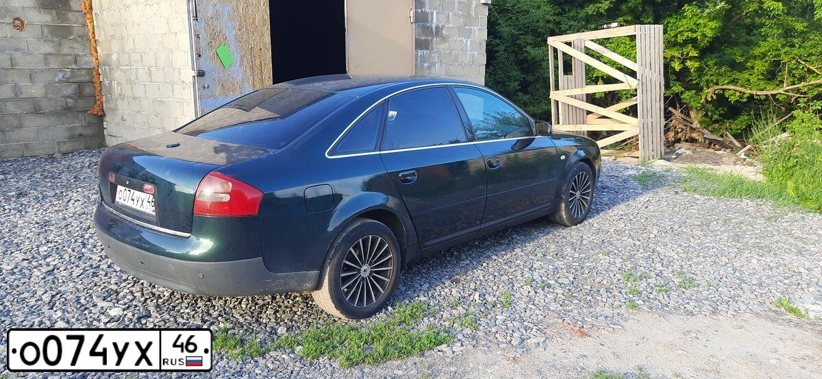 Фото автомобиля АУДИ А6, 1998 — госномер Р498КХ68. Цвет: ЗЕЛЕНЫЙ