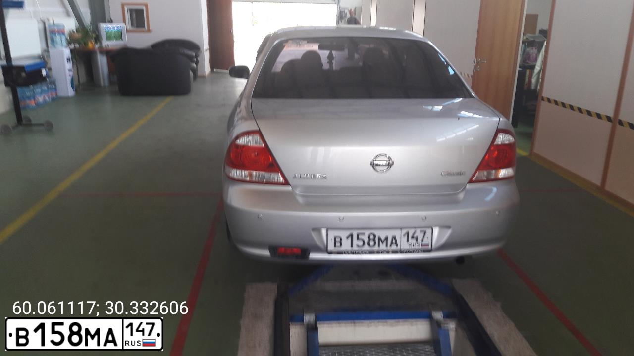 Фото автомобиля NISSAN ALMERA, 2009 — госномер В158МА147. Цвет: СЕРЕБРИСТЫЙ