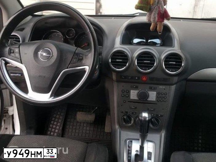 Фото автомобиля OPEL ANTARA, 2008 — госномер К128ТУ69. Цвет: Белый