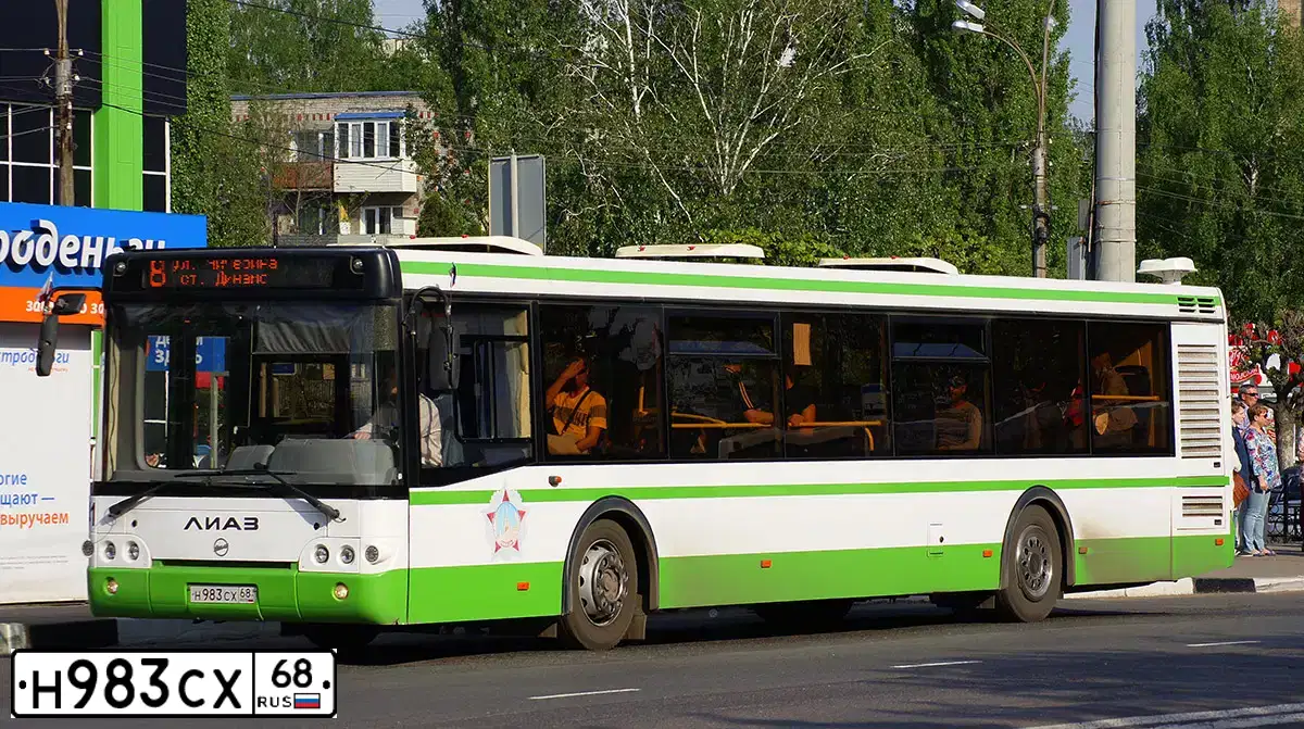 Фото автомобиля LIAZ 5292, 2014 — госномер Н983СХ68. Цвет: БЕЛЫЙ(ЗЕЛЕНЫЙ)