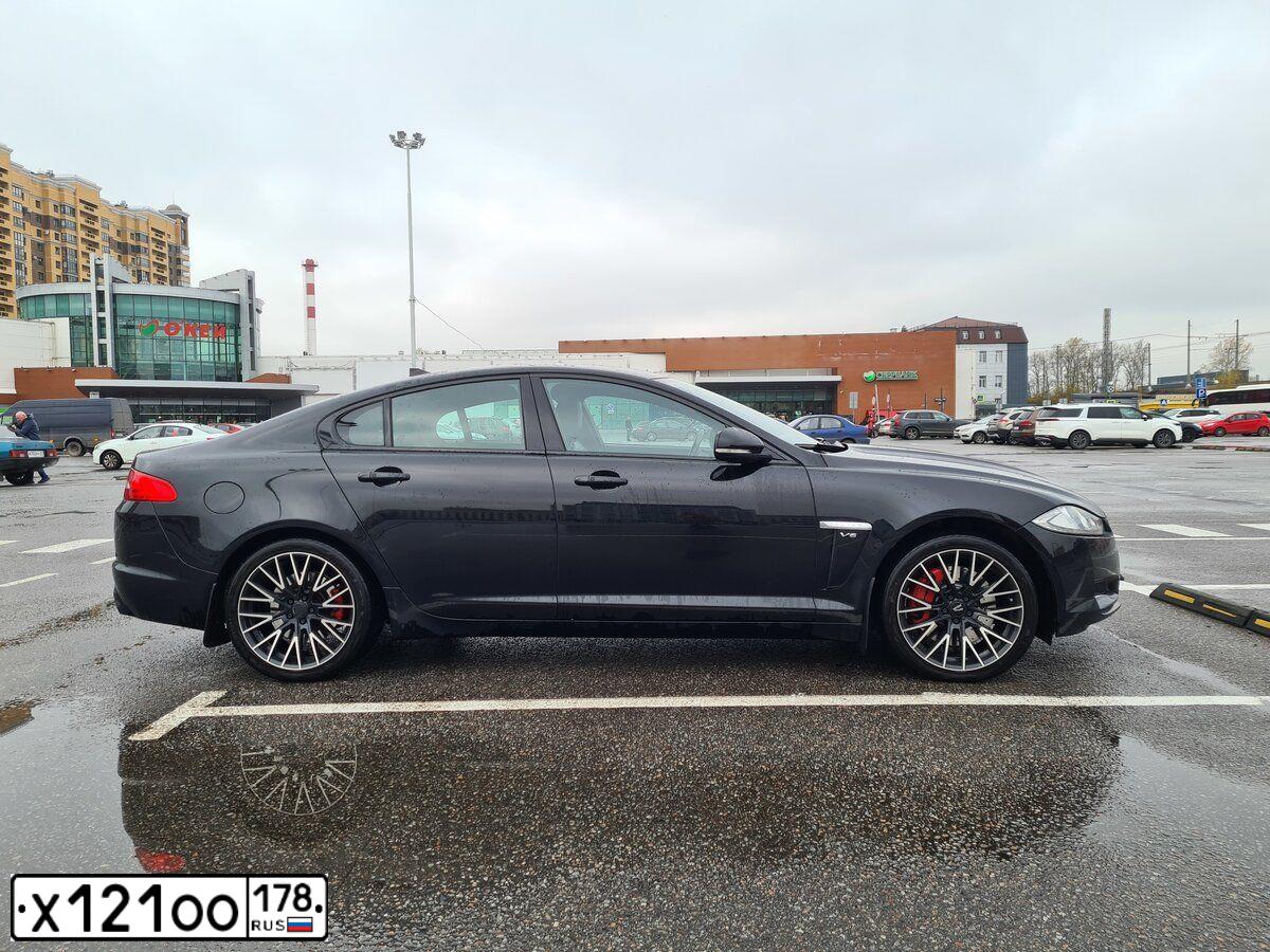Фото автомобиля JAGUAR XF-SERIE, 2014 — госномер Х121ОО178. Цвет: ЧЕРНЫЙ