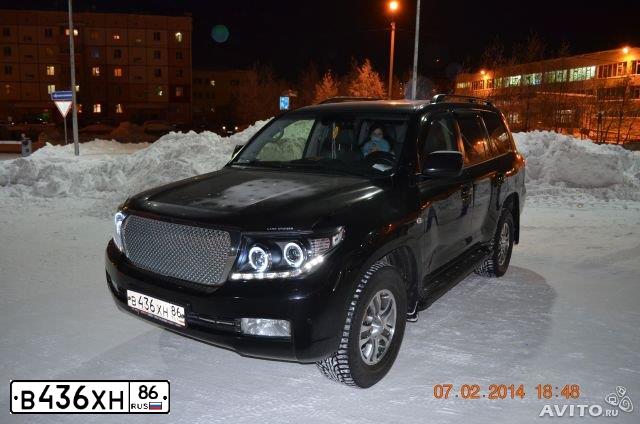 Фото автомобиля TOYOTA LANDCRUISER 200, 2008 — госномер В436ХН86. Цвет: ЧЕРНЫЙ