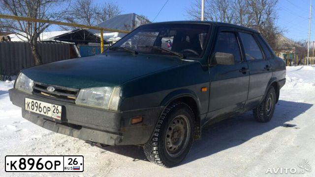 Фото автомобиля LADA 2109 SAMARA, 1994 — госномер Р646МУ26. Цвет: ЗЕЛЕНЫЙ