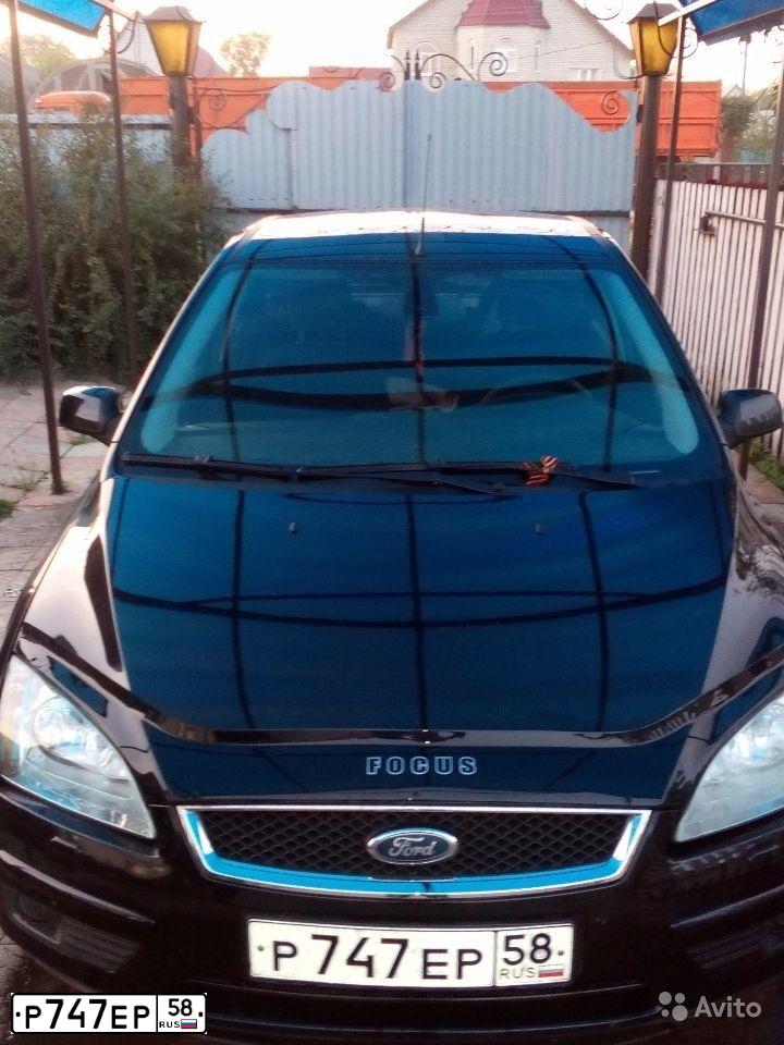 Фото автомобиля FORD FOCUS, 2006 — госномер В100ВВ58. Цвет: ЧЕРНЫЙ