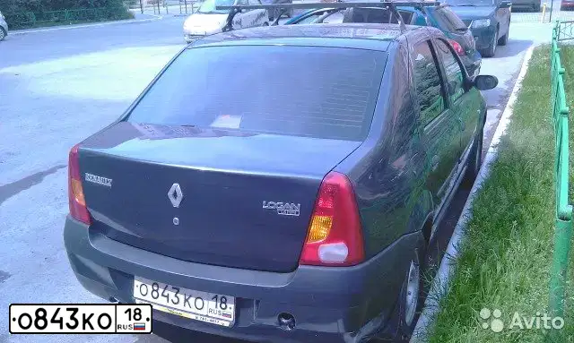 Фото автомобиля RENAULT LOGAN, 2006 — госномер Н652УХ196. Цвет: ТЕМНО-СЕРЫЙ