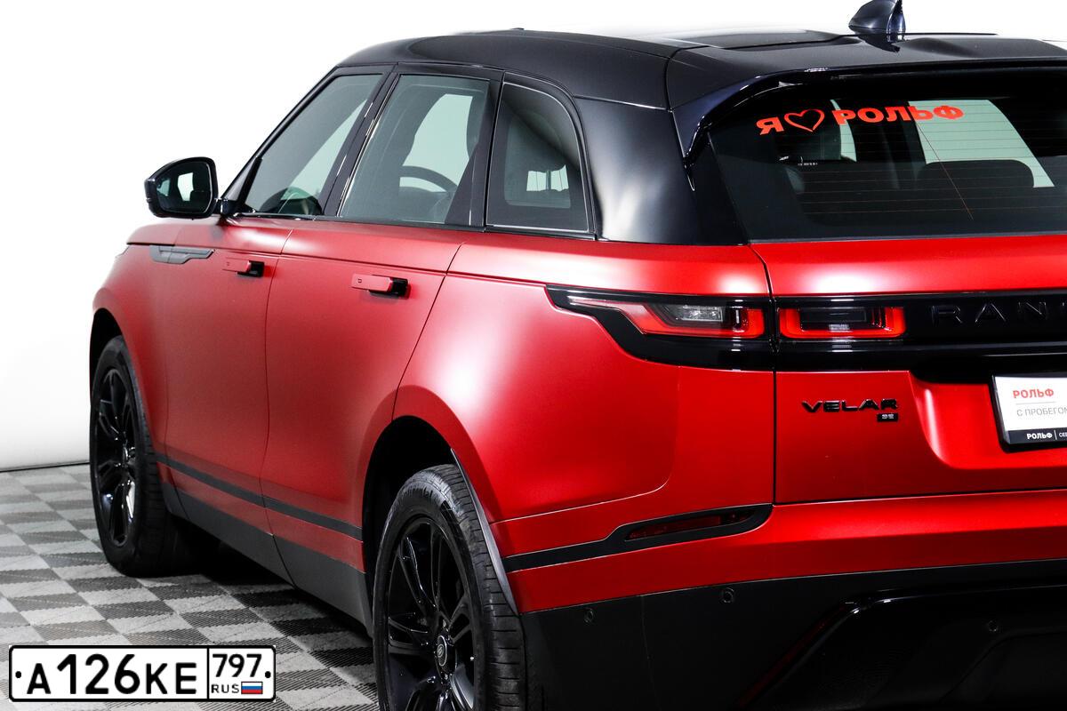Фото автомобиля LAND ROVER RANGE ROVER, 2021 — госномер М452МЕ977. Цвет: Красный