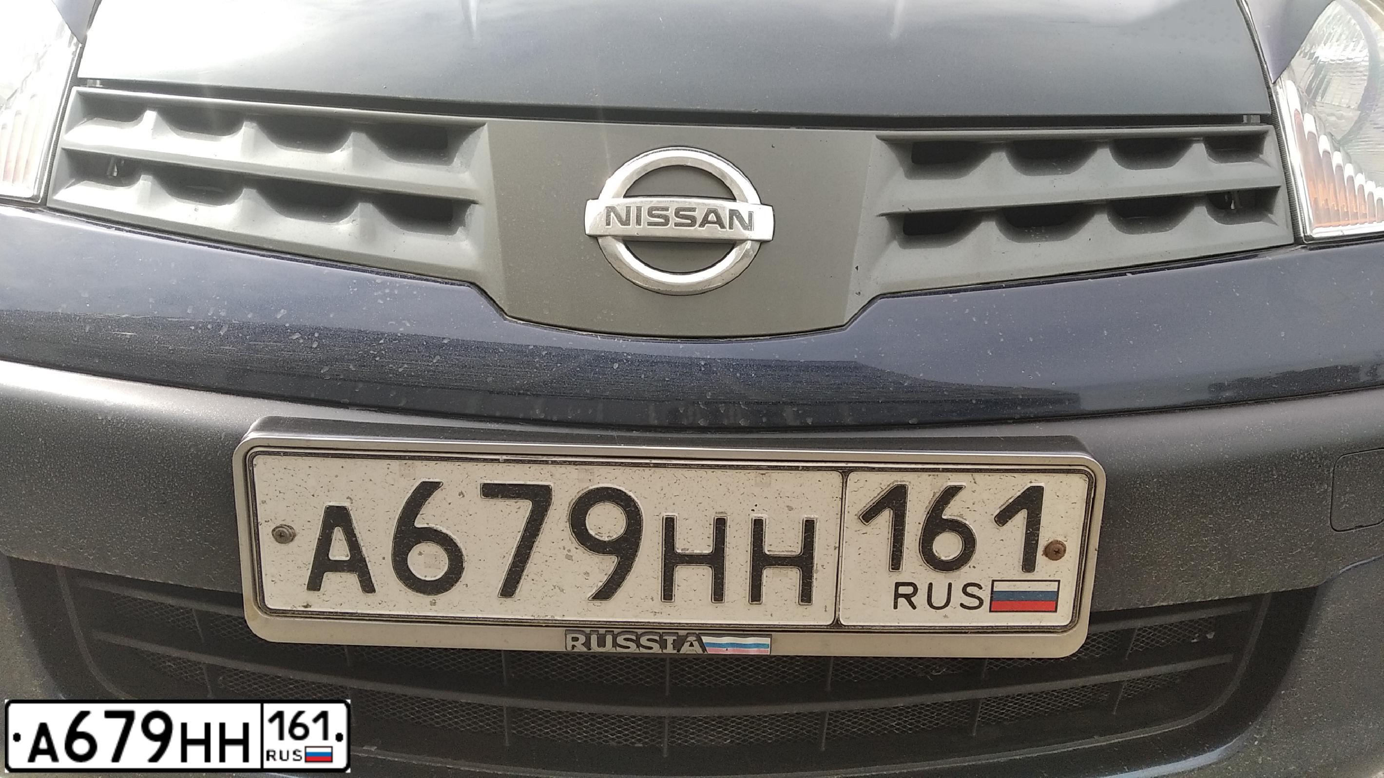 Фото автомобиля NISSAN NOTE, 2007 — госномер А679НН161. Цвет: Т.СИНИЙ