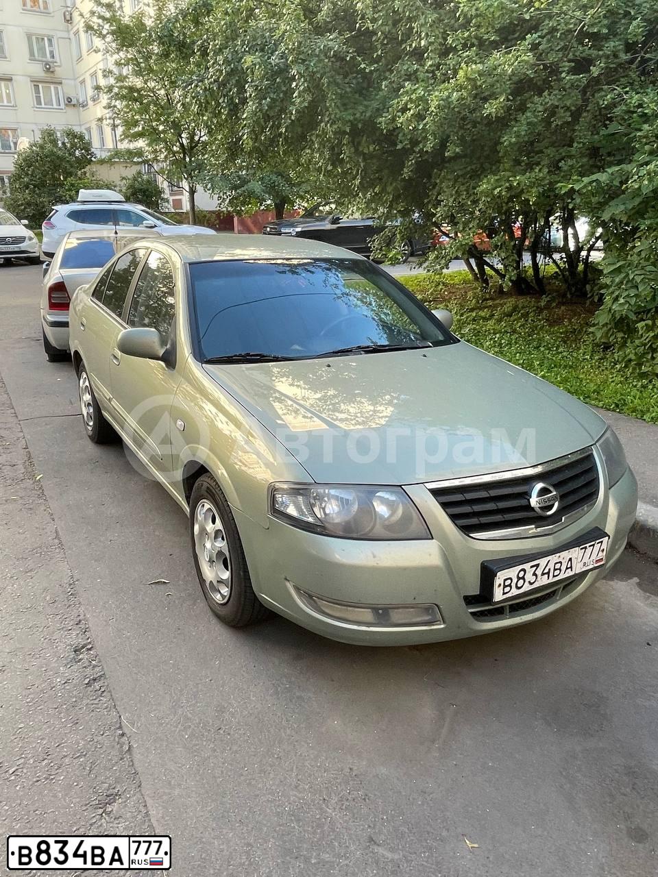 Фото автомобиля NISSAN ALMERA, 2010 — госномер В834ВА777. Цвет: СЕРЫЙ