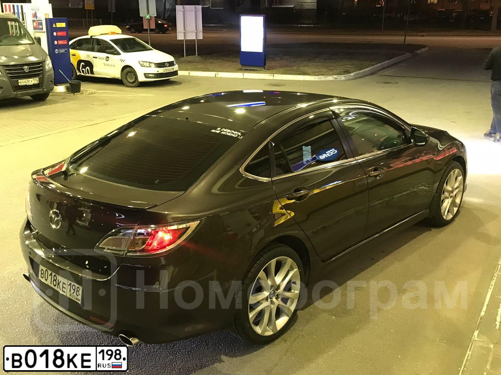 Фото автомобиля MAZDA 6, 2011 — госномер Е343КР147. Цвет: Коричневый