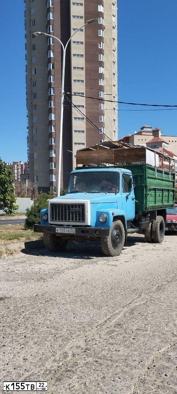 Фото автомобиля GAZ 3307, 1993 — госномер К155ТВ22. Цвет: голубой