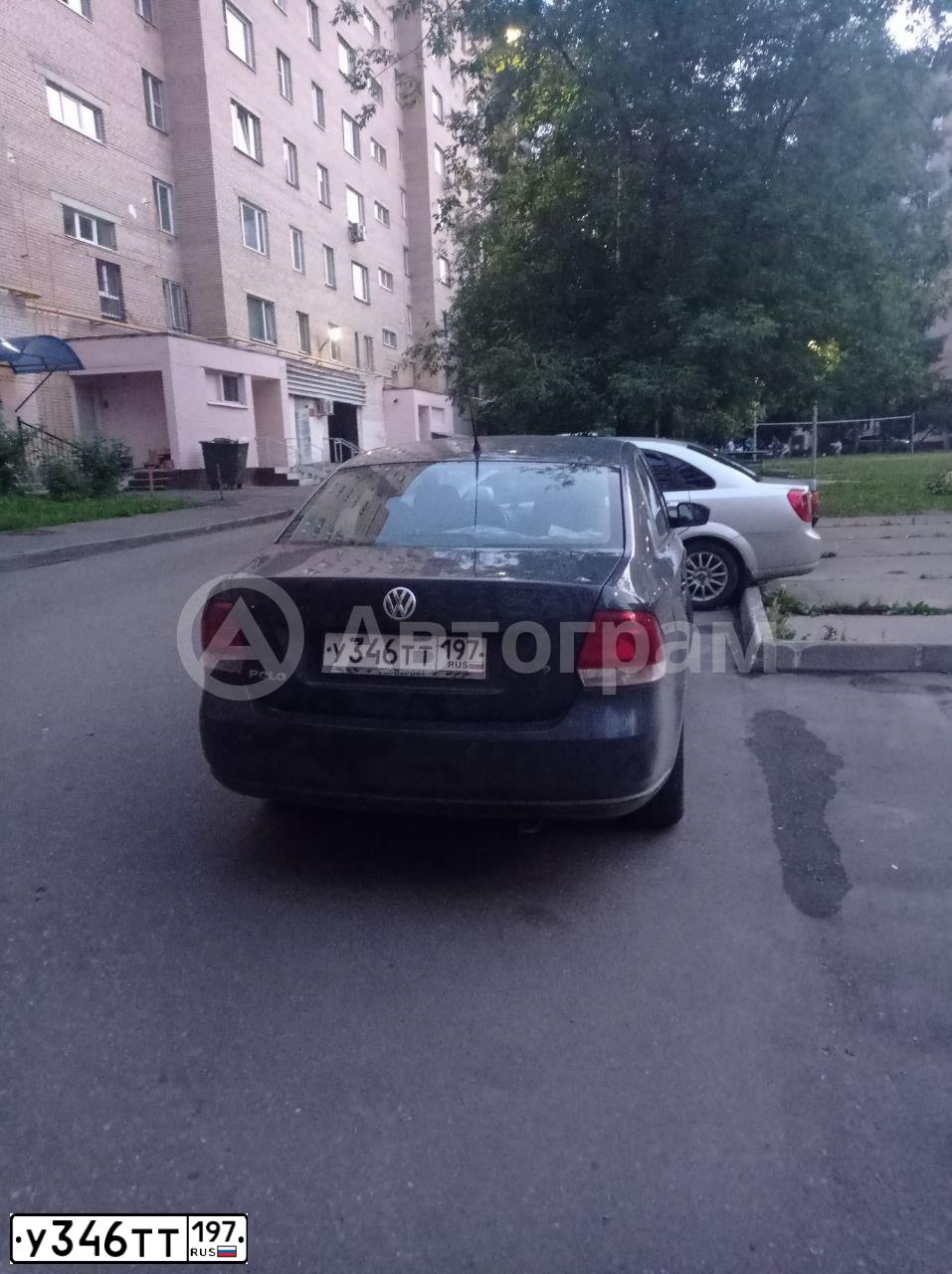 Фото автомобиля VOLKSWAGEN POLO, 2011 — госномер У346ТТ197. Цвет: СИНИЙ