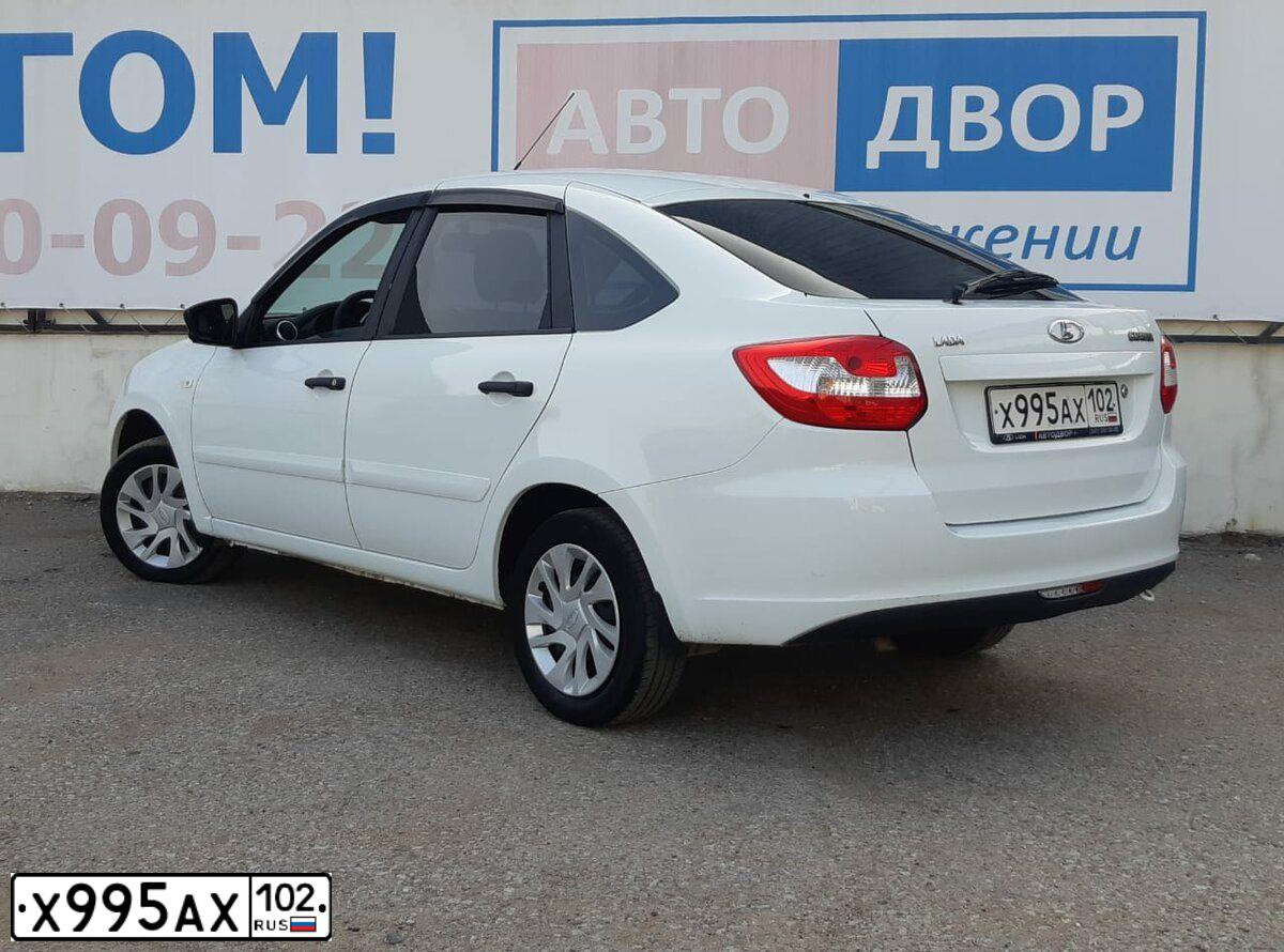 Фото автомобиля LADA 2191 GRANTA, 2018 — госномер Х995АХ102. Цвет: Белый