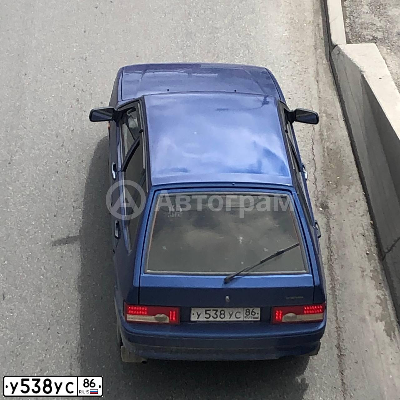 Фото автомобиля LADA 2114 SAMARA, 2004 — госномер У538УС86. Цвет: СЕРЕБРИСТЫЙ ЯРКО-СИНИЙ